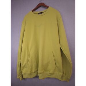 Lonely Ghost Sweatshirt Unisex XL  Lime‎ Green Spell Out Pockets USA